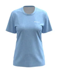 Hibiscus pale blue Run Shirt, Ultra-Light Weight - Women | Running Gear