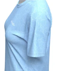 Hibiscus pale blue Run Shirt, Ultra-Light Weight - Women | Running Gear
