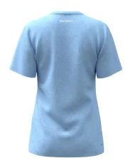 Hibiscus pale blue Run Shirt, Ultra-Light Weight - Women | Running Gear