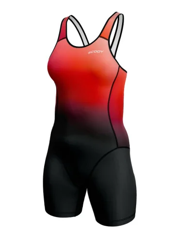 Women's Galaxy triathlon suit w open back with modesty panel