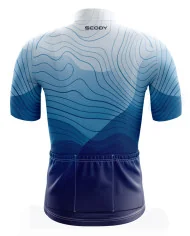 Performance Cycle Jersey Men - Terrain Blue | Made in Australia