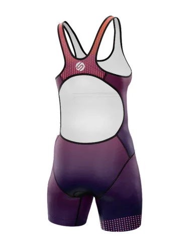 Women's Daybreak triathlon suit w open back with modesty panel