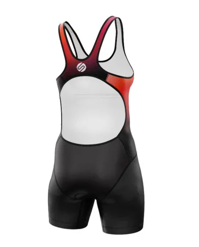 Women's Galaxy triathlon suit w open back with modesty panel