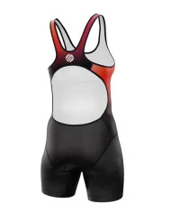 Women's Galaxy triathlon suit w open back with modesty panel
