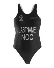 Midnight Black Women's Triathlon Swimsuit - Named, WT Compliant | Triathlon Gear