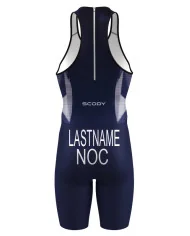Men’s Dark Global Navy Triathlon Suit – Elite, WT Compliant | SCODY