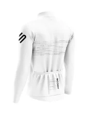 Staple White Men's L/S Performance Cycle Jersey | Made in Australia
