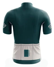 Performance Cycle Jersey Men - Classic Block Transformative Teal and Cloud| Made in Australia