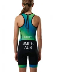 WT Compliant Mint Junior Suit with Surname and Country | Junior Triathlon Gear