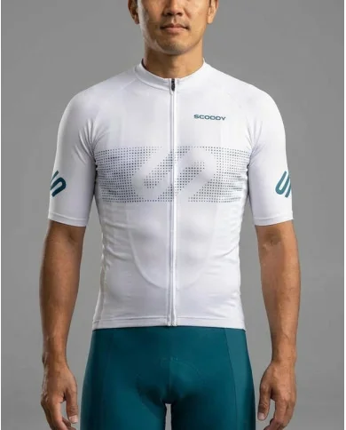 Performance Cycle Jersey Men - Staple Green Dot | Made in Australia