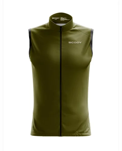 Windproof Cycle Gilet  - Staple Olive | Cycling Clothing | Made in Australia