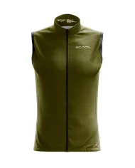 Windproof Cycle Gilet  - Staple Olive | Cycling Clothing | Made in Australia