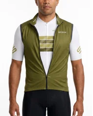 Windproof Cycle Gilet  - Staple Olive | Cycling Clothing | Made in Australia