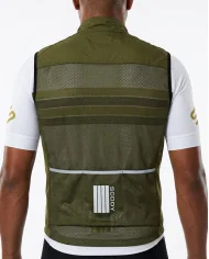 Men's Cycling Gilet Staple Olive - Windproof | SCODY
