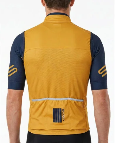 Windproof Cycle Gilet  - Staple Turmeric | Cycling Clothing | Made in Australia