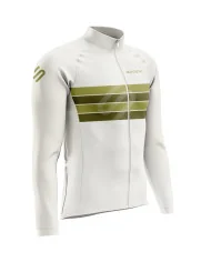 Winter Thermal Cycle Jacket - Cloud White with shades of olive| Made in Australia