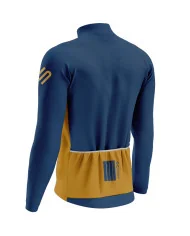 Winter Thermal Cycle Jacket - French Blue with Turmeric Highlights| Made in Australia