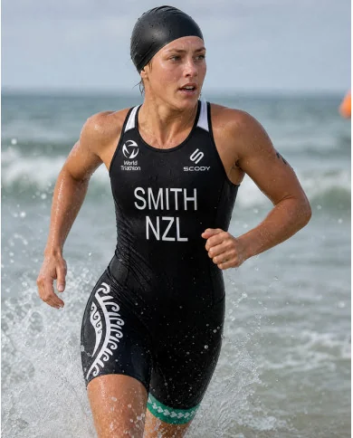 Women's Triathlon Suit, named and swim optimised | Made in Australia