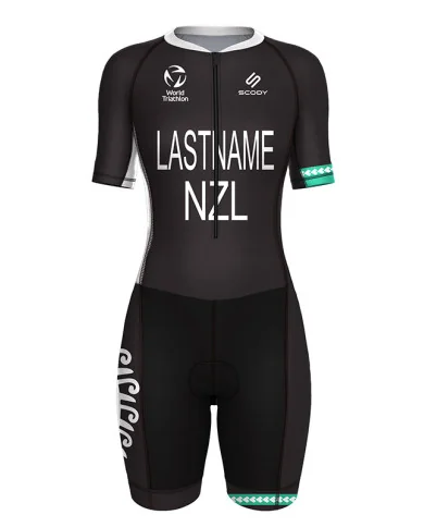 WT Compliant Aerodynamic Sleeved Women's Triathlon Suit | Made in Australia