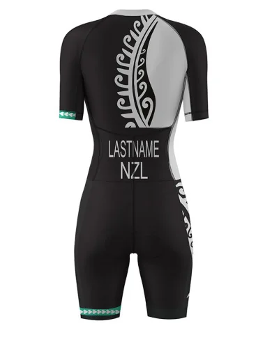 WT Compliant Aerodynamic Sleeved Women's Triathlon Suit | Made in Australia