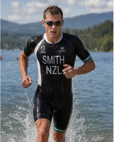 WT Compliant Aerodynamic Sleeved Men's Triathlon Suit | Made in Australia