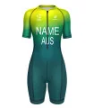 WT Compliant Aerodynamic Sleeved Women's Triathlon Suit | Made in Australia