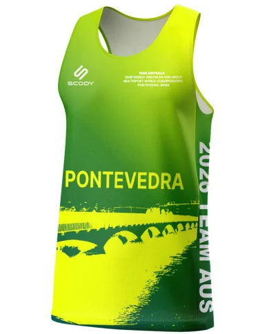 2026 World Champs Pontevedra Men's Run Singlet | Running Gear