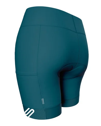 Teal Women's Cycle Shorts with pockets on legs | Scody Made in Australia
