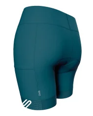 Teal Women's Cycle Shorts with pockets on legs | Scody Made in Australia