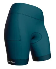 Teal Women's Cycle Shorts with pockets on legs | Scody Made in Australia
