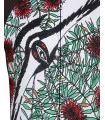 Swooping Magpie mid swoop - front detail