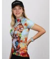 Regeneration Left Side Detail - Kookaburras in regenerating landscape Cycle Jersey - Women